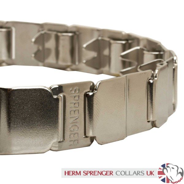 "Touch of Tame" X-Large Herm Sprenger Prong Collar Stainless Steel Neck Tech SPORT