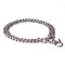 "Manners Maker" Stainless Steel Double Chain Dog Collar with Martingale Loop, 3 mm