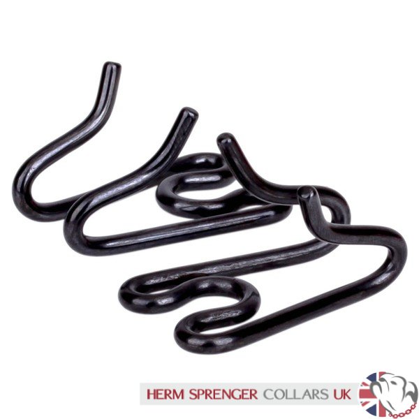 "Night Fang" 4 mm Black Stainless Steel Herm Sprenger Prong Links